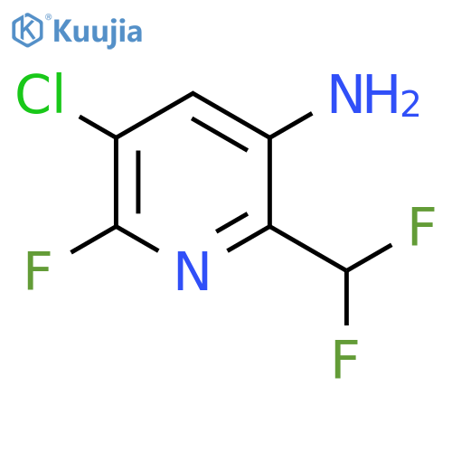 3-Amino-5-chloro-2-(difluoromethyl)-6-fluoropyridine structure