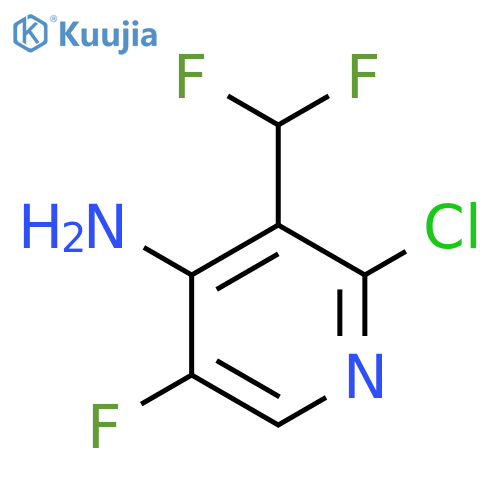 4-Amino-2-chloro-3-(difluoromethyl)-5-fluoropyridine structure