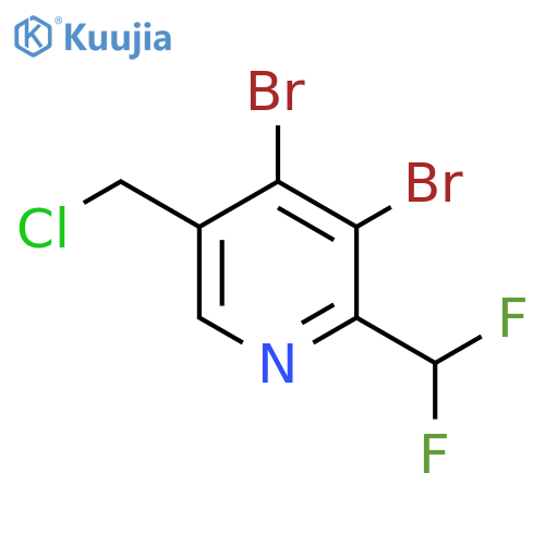 5-(Chloromethyl)-3,4-dibromo-2-(difluoromethyl)pyridine structure