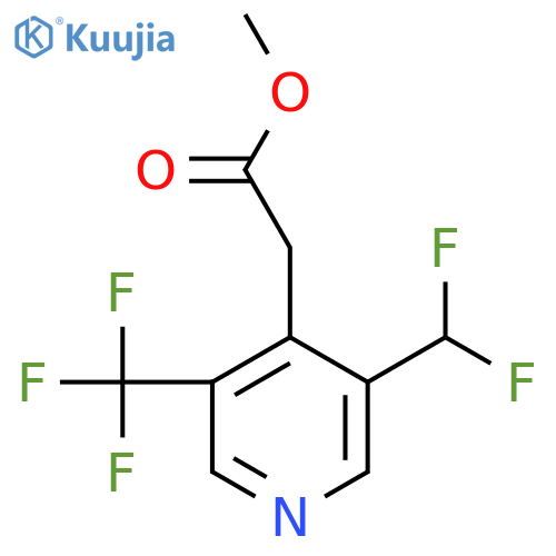 Methyl 3-(difluoromethyl)-5-(trifluoromethyl)pyridine-4-acetate structure