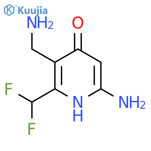 6-Amino-3-(aminomethyl)-2-(difluoromethyl)-4-hydroxypyridine structure
