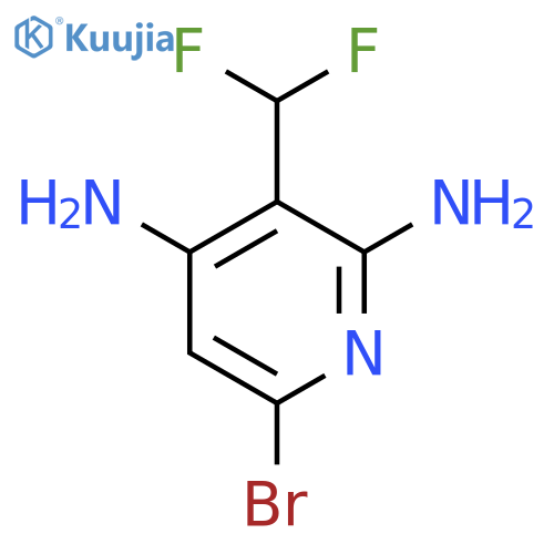 6-Bromo-2,4-diamino-3-(difluoromethyl)pyridine structure