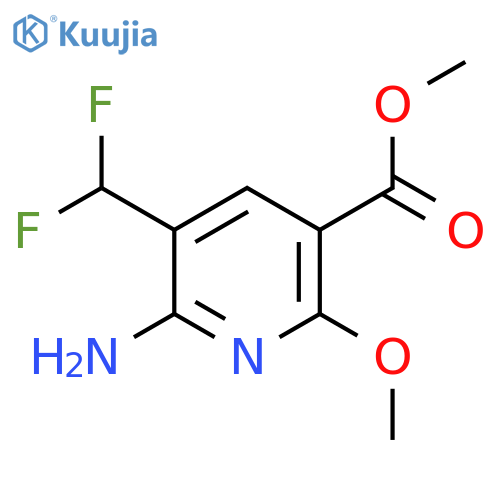 Methyl 2-amino-3-(difluoromethyl)-6-methoxypyridine-5-carboxylate structure