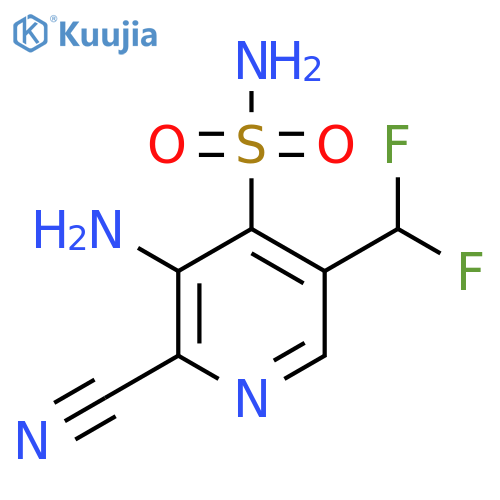 3-Amino-2-cyano-5-(difluoromethyl)pyridine-4-sulfonamide structure