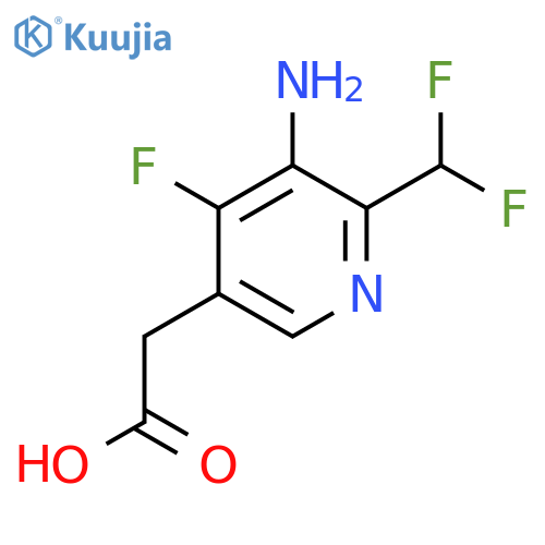 3-Amino-2-(difluoromethyl)-4-fluoropyridine-5-acetic acid structure