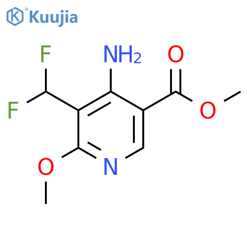 Methyl 4-amino-3-(difluoromethyl)-2-methoxypyridine-5-carboxylate structure