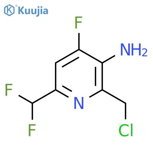 2-(chloromethyl)-6-(difluoromethyl)-4-fluoro-pyridin-3-amine structure