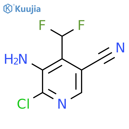 3-Amino-2-chloro-5-cyano-4-(difluoromethyl)pyridine structure