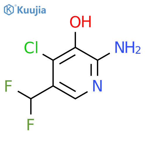 2-Amino-4-chloro-5-(difluoromethyl)-3-hydroxypyridine structure