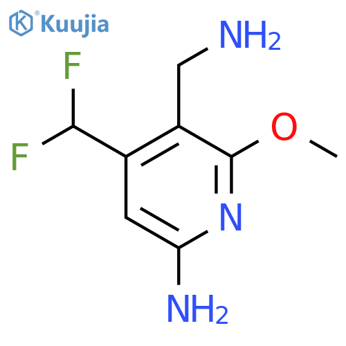 6-Amino-3-(aminomethyl)-4-(difluoromethyl)-2-methoxypyridine structure