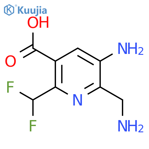 3-Amino-2-(aminomethyl)-6-(difluoromethyl)pyridine-5-carboxylic acid structure