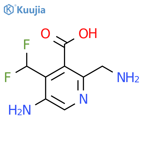 5-Amino-2-(aminomethyl)-4-(difluoromethyl)pyridine-3-carboxylic acid structure