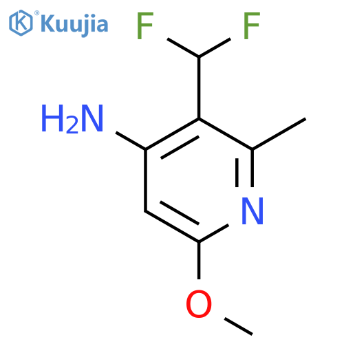 4-Amino-3-(difluoromethyl)-6-methoxy-2-methylpyridine structure