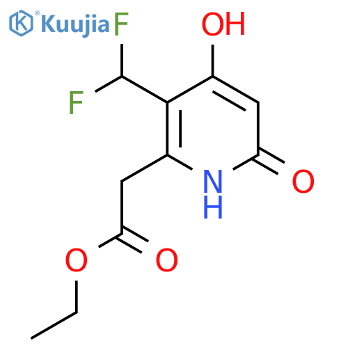 Ethyl 3-(difluoromethyl)-4,6-dihydroxypyridine-2-acetate structure