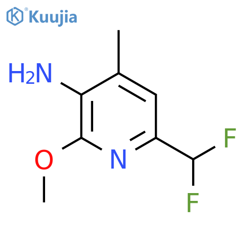 3-Amino-6-(difluoromethyl)-2-methoxy-4-methylpyridine structure