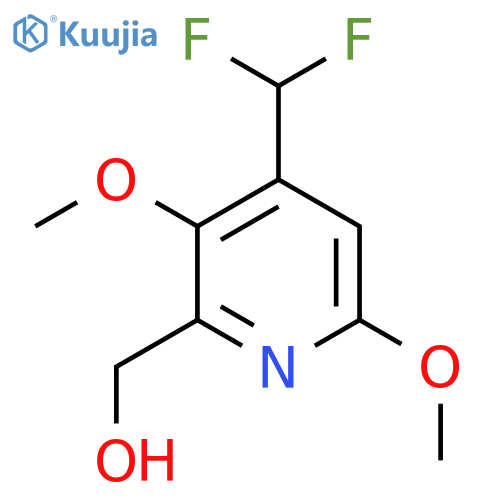 4-(Difluoromethyl)-3,6-dimethoxypyridine-2-methanol structure