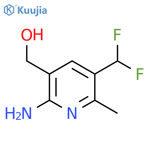 2-Amino-5-(difluoromethyl)-6-methylpyridine-3-methanol structure