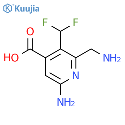 6-Amino-2-(aminomethyl)-3-(difluoromethyl)pyridine-4-carboxylic acid structure