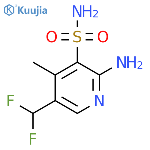 2-Amino-5-(difluoromethyl)-4-methylpyridine-3-sulfonamide structure