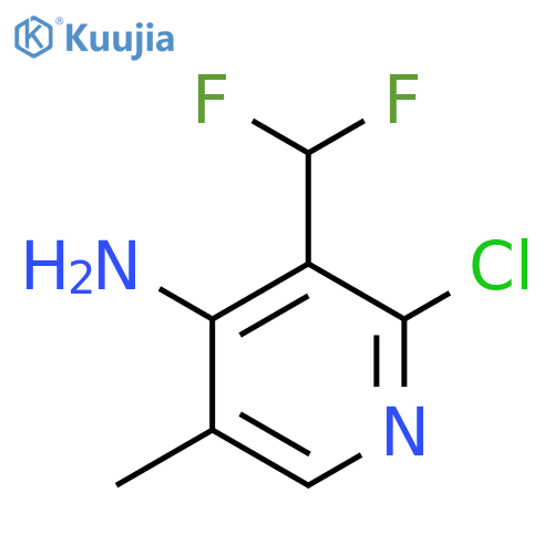 4-Amino-2-chloro-3-(difluoromethyl)-5-methylpyridine structure