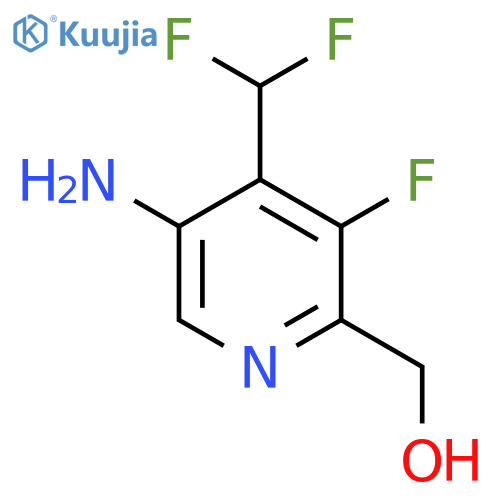 5-Amino-4-(difluoromethyl)-3-fluoropyridine-2-methanol structure