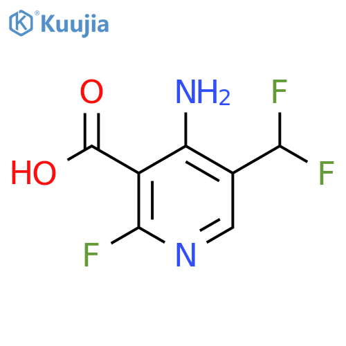 4-Amino-5-(difluoromethyl)-2-fluoropyridine-3-carboxylic acid structure