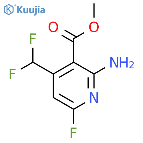 Methyl 2-amino-4-(difluoromethyl)-6-fluoropyridine-3-carboxylate structure