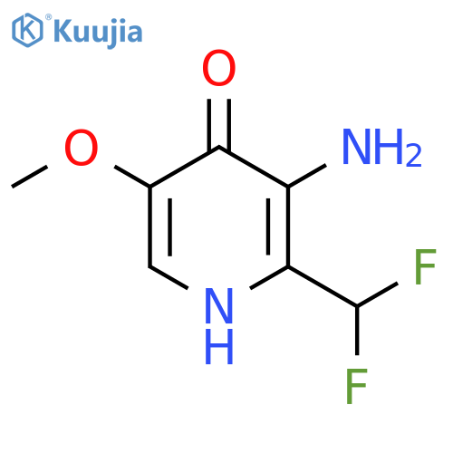 3-Amino-2-(difluoromethyl)-4-hydroxy-5-methoxypyridine structure