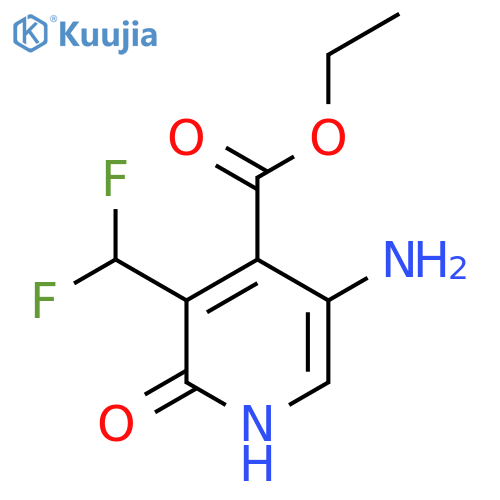Ethyl 5-amino-3-(difluoromethyl)-2-hydroxypyridine-4-carboxylate structure