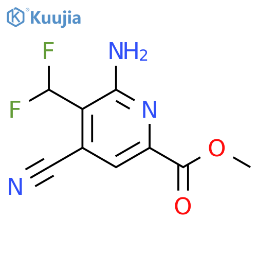 Methyl 2-amino-4-cyano-3-(difluoromethyl)pyridine-6-carboxylate structure