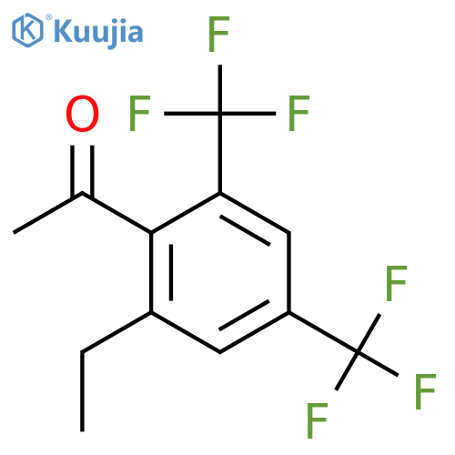 2',4'-Bis(trifluoromethyl)-6'-ethylacetophenone structure