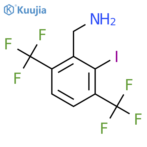 3,6-Bis(trifluoromethyl)-2-iodobenzylamine structure