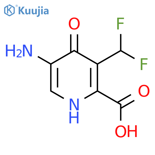 5-Amino-3-(difluoromethyl)-4-hydroxypyridine-2-carboxylic acid structure