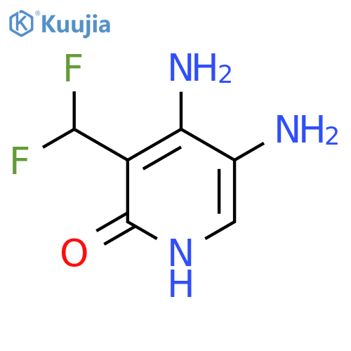 4,5-Diamino-3-(difluoromethyl)-2-hydroxypyridine structure