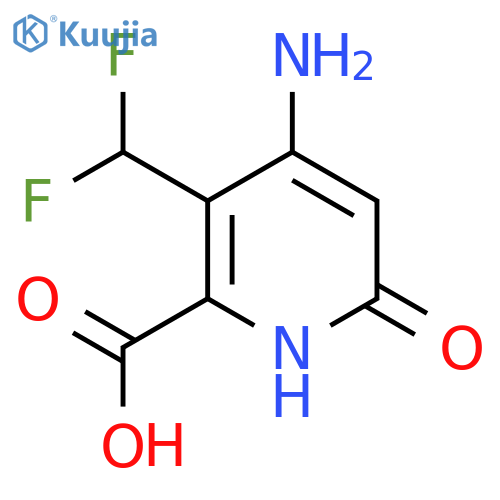 4-Amino-3-(difluoromethyl)-6-hydroxypyridine-2-carboxylic acid structure