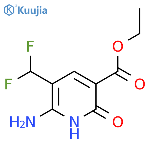 Ethyl 2-amino-3-(difluoromethyl)-6-hydroxypyridine-5-carboxylate structure
