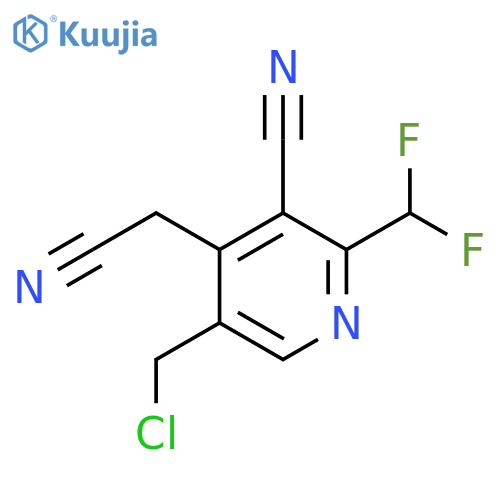 5-(Chloromethyl)-3-cyano-2-(difluoromethyl)pyridine-4-acetonitrile structure