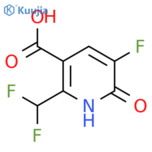 2-(Difluoromethyl)-5-fluoro-6-hydroxypyridine-3-carboxylic acid structure