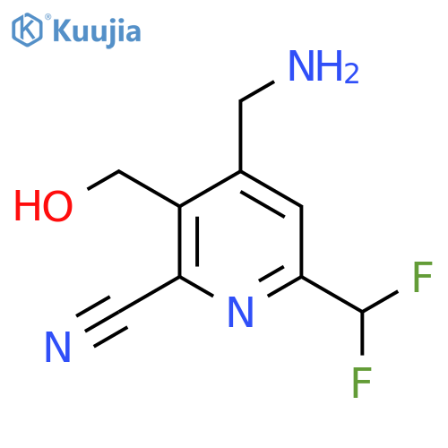 4-(Aminomethyl)-2-cyano-6-(difluoromethyl)pyridine-3-methanol structure