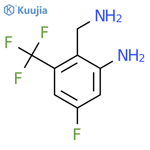 2-Amino-4-fluoro-6-(trifluoromethyl)benzylamine structure