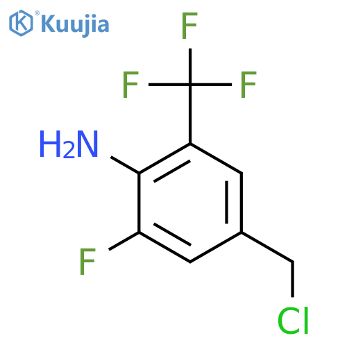 4-Amino-3-fluoro-5-(trifluoromethyl)benzyl chloride structure