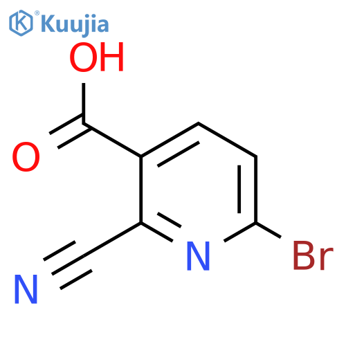 6-Bromo-2-cyanonicotinic acid structure