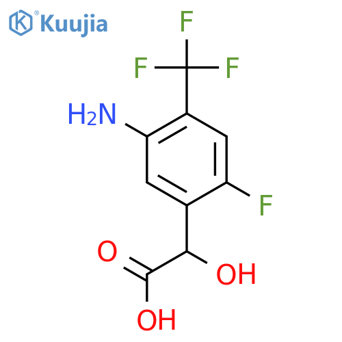 5-Amino-2-fluoro-4-(trifluoromethyl)mandelic acid structure