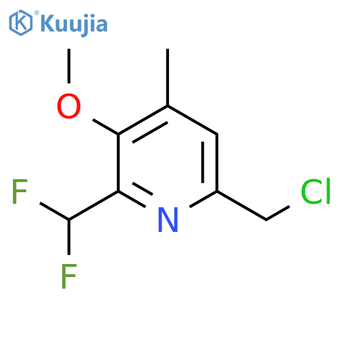 6-(Chloromethyl)-2-(difluoromethyl)-3-methoxy-4-methylpyridine structure