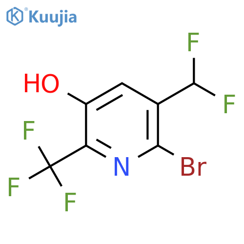 2-Bromo-3-(difluoromethyl)-5-hydroxy-6-(trifluoromethyl)pyridine structure