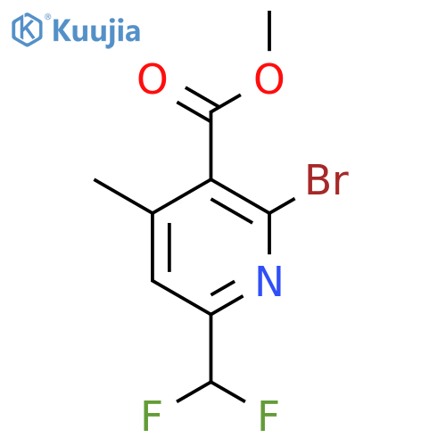 Methyl 2-bromo-6-(difluoromethyl)-4-methylpyridine-3-carboxylate structure
