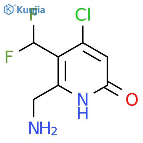 2-(Aminomethyl)-4-chloro-3-(difluoromethyl)-6-hydroxypyridine structure
