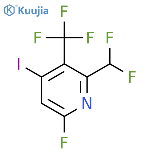 2-(Difluoromethyl)-6-fluoro-4-iodo-3-(trifluoromethyl)pyridine structure