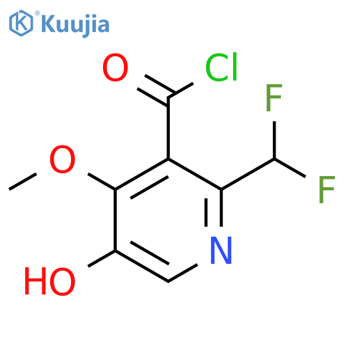 2-(Difluoromethyl)-5-hydroxy-4-methoxypyridine-3-carbonyl chloride structure