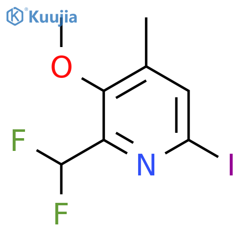 2-(Difluoromethyl)-6-iodo-3-methoxy-4-methylpyridine structure